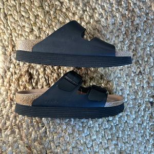 Platform papillo Birkenstocks 39